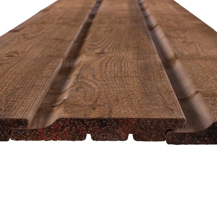 Vuren halfhouts rabat geïmpregneerd bruin - 19x127 mm